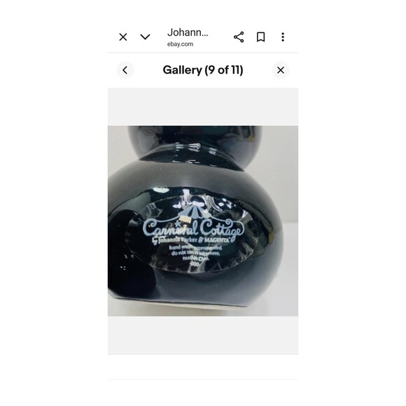 Johanna Parker Carnival Cottage Collectible CHRISTMAS PENQUIN  Salt/Pepper Set - Picture 8 of 8